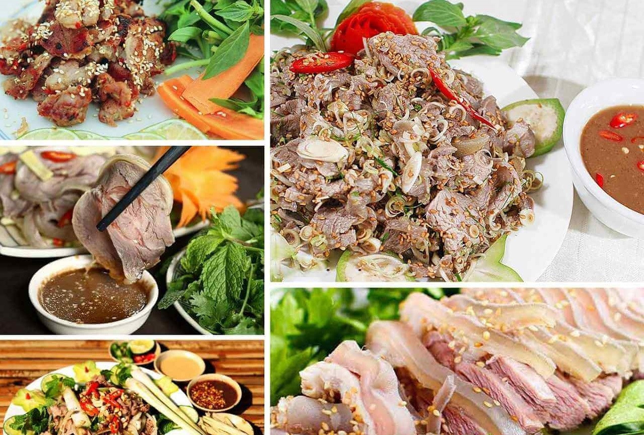 Top 12 Đặc Sản Ninh Bình Nổi Tiếng Nhất Du Khách Nên Mua Về Làm Quà 4 Nem dê núi Ninh Bình tươi ngon, béo ngậy ăn kèm lá sung