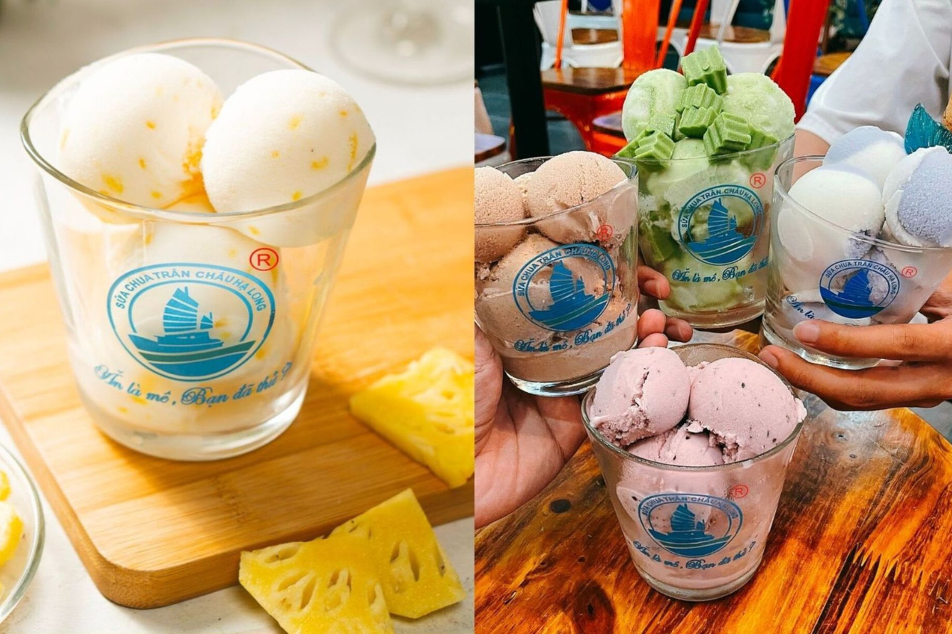 Tinh Hoa Ẩm Thực Miền Bắc: Khám Phá 14 Món Ăn Đặc Trưng Gắn Liền Với Văn Hóa Việt 6 Sữa chua trân châu Hạ Long, món tráng miệng thanh mát với sữa chua thủ công và trân châu đen.