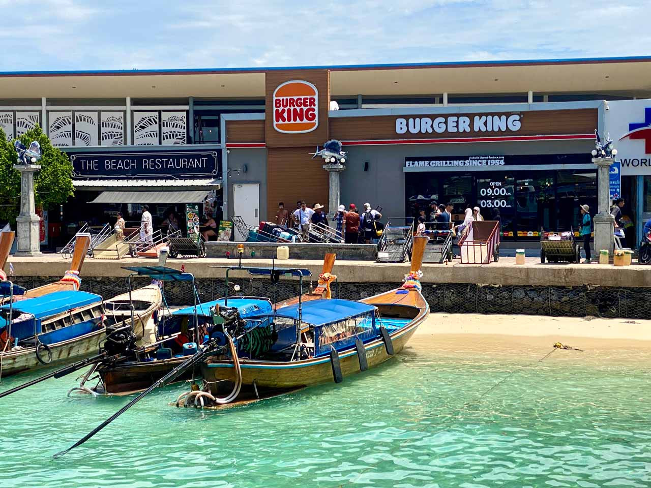 burger king on koh phi phi don thailand