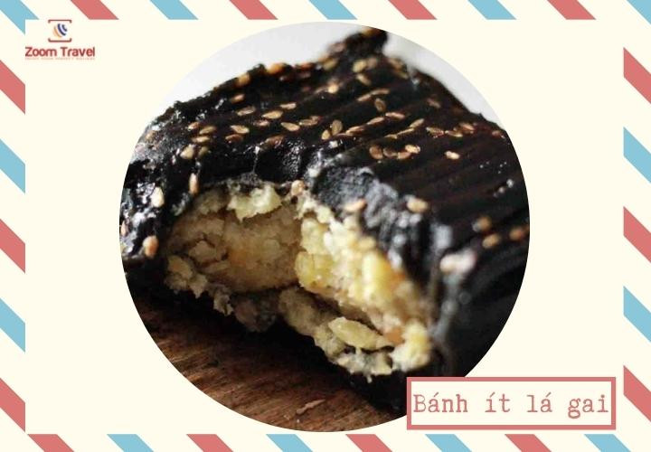 Bánh ít lá gai Phú Yên với nhân đậu xanh ngọt truyền thống