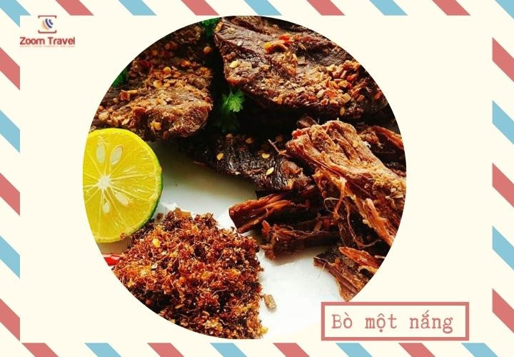 Thịt bò một nắng Phú Yên đã được chế biến và đóng gói