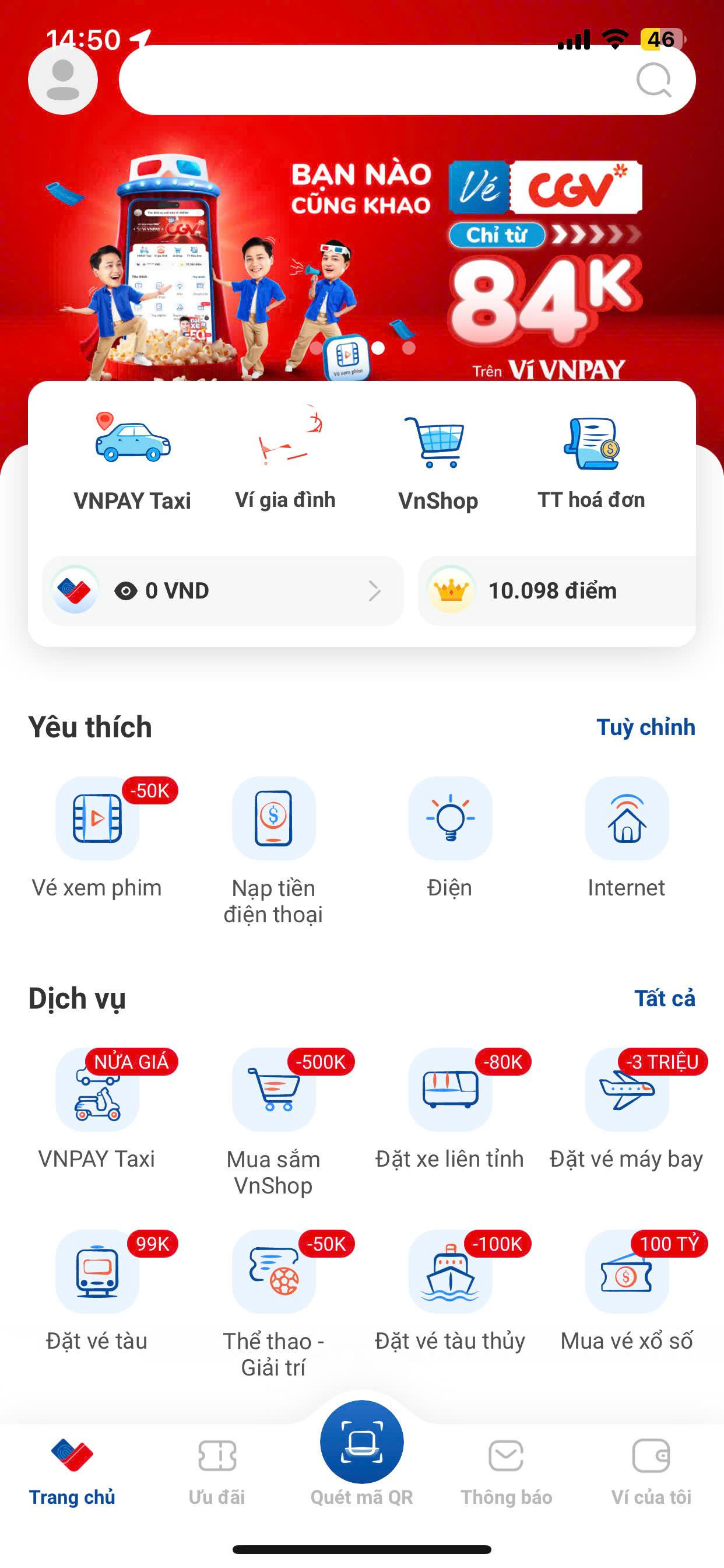 Màn hình giao diện ứng dụng giúp đặt vé tàu Bắc Nam chỉ qua vài thao tác đơn giản
