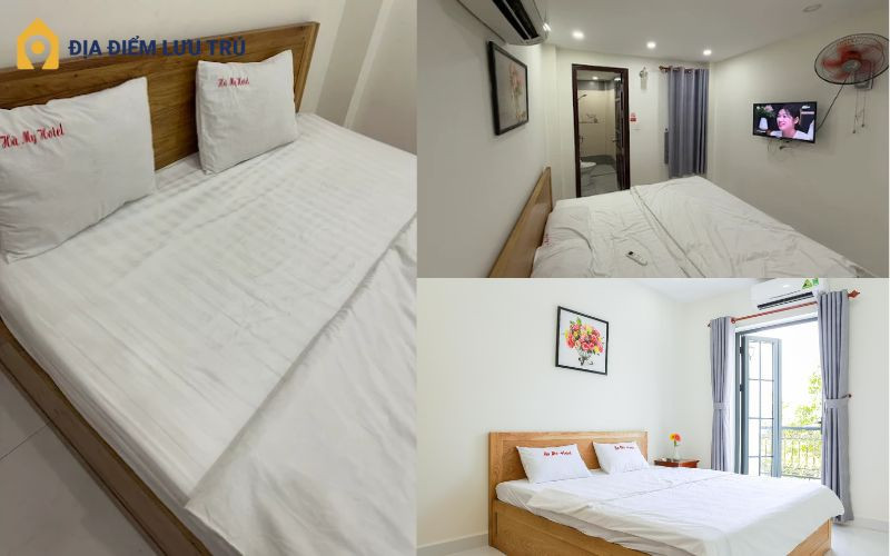 Khu vực quầy lễ tân và sảnh chờ khách sạn Hà My