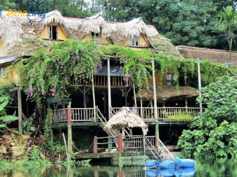 Lavie Vũ Linh Resort với các nhà sàn truyền thống của người dân tộc