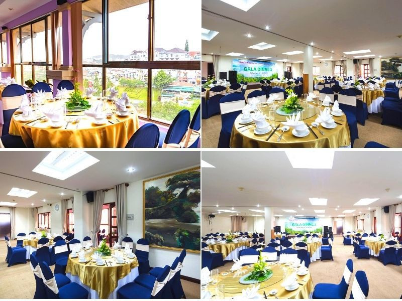 Phòng họp đa năng Sky View của TTC Hotel Đà Lạt, nằm ở tầng cao với sức chứa lớn