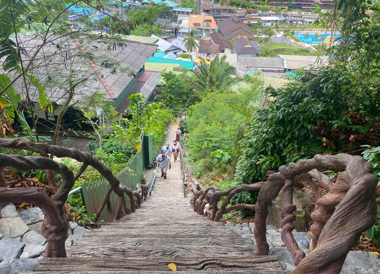 stairs to koh phi phi viewpoint