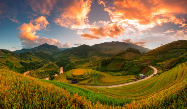 Cảnh đẹp hút hồn của những ruộng bậc thang ở Mù Cang Chải