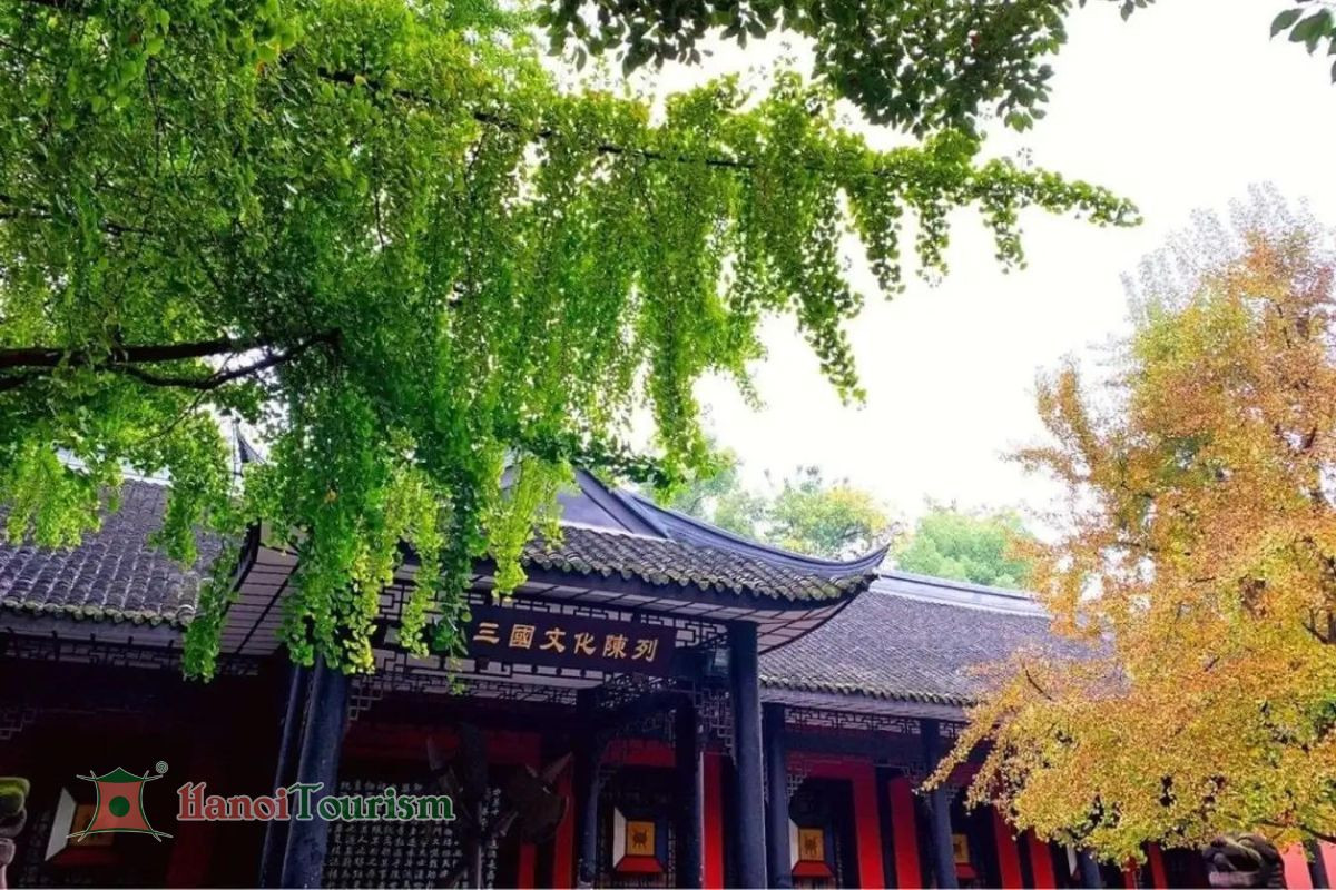 Kiến trúc cổ kính của Vũ Hầu Tự tại Thành Đô, điểm tham quan lịch sử trong tour Cửu Trại Câu