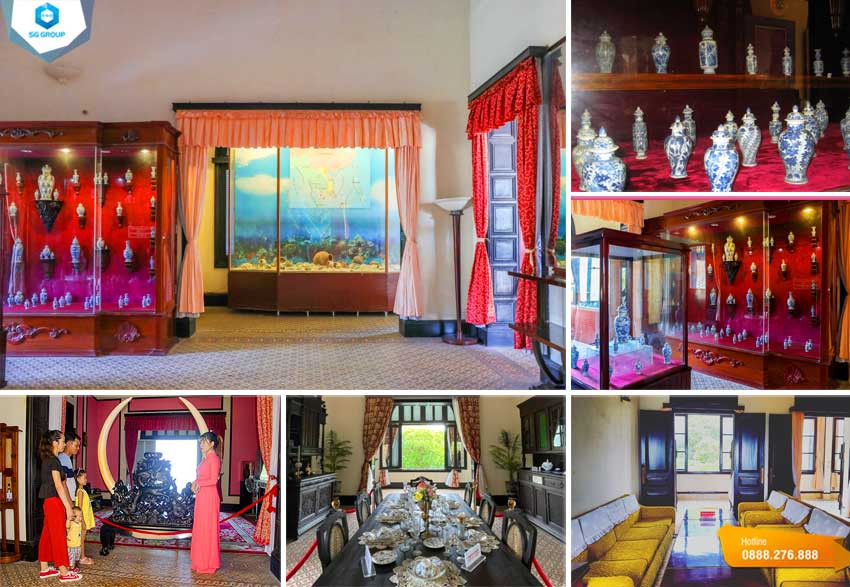 Độc đáo với những họa tiết tứ linh trên cặp ngà voi tại Bạch Dinh