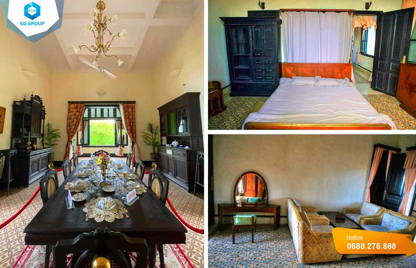 Bạch Dinh nổi bật với 3 tầng lầu và kiến trúc Pháp đầy tinh tế