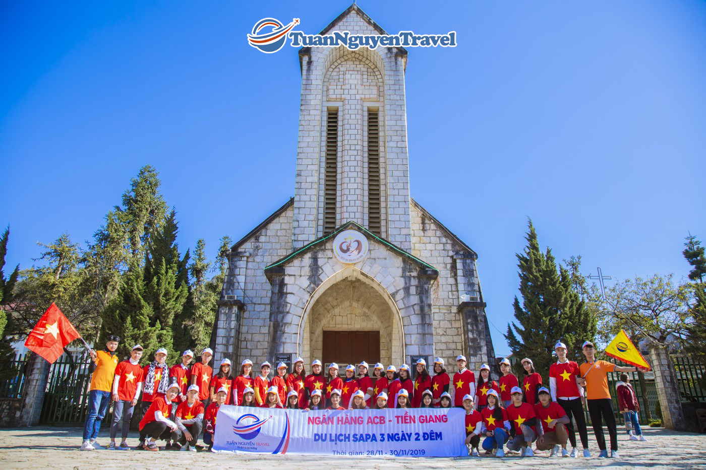 Đoàn khách du lịch Sapa của một công ty lữ hành uy tín