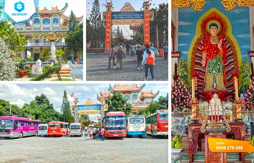 Ni Viện Thiên Hòa (Chùa Bánh Xèo) - điểm tham quan tâm linh