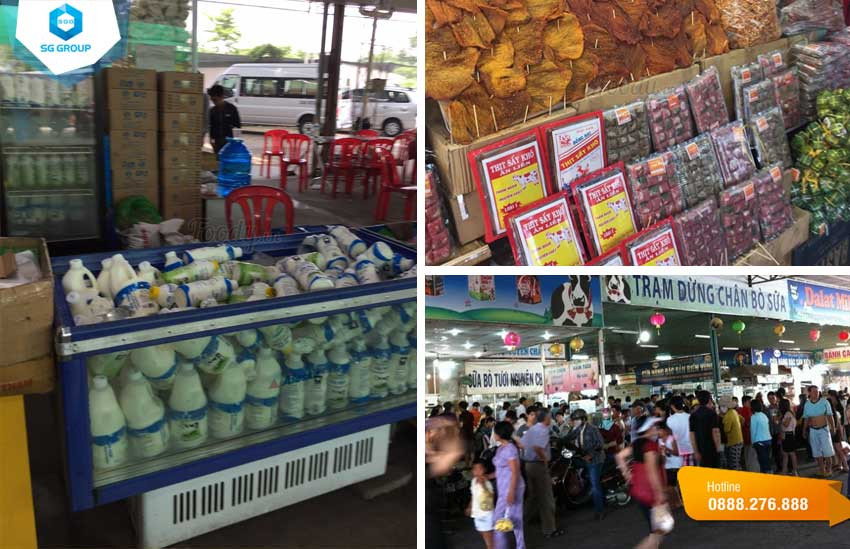 Mua sắm đặc sản làm từ sữa bò tại trại bò sữa Long Thành