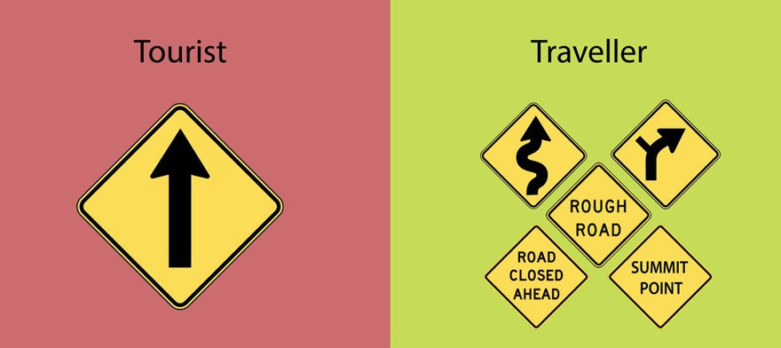 Tourist luôn đi theo lịch trình định sẵn, Traveler lại muốn tự do trải nghiệm