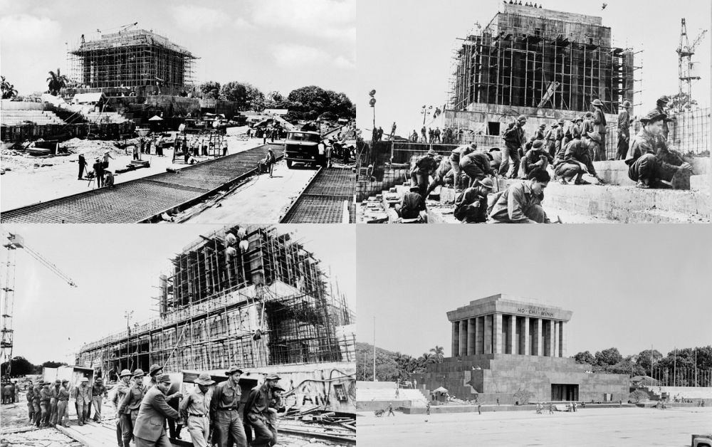 Quá trình xây dựng Lăng Chủ tịch Hồ Chí Minh tại Quảng trường Ba Đình