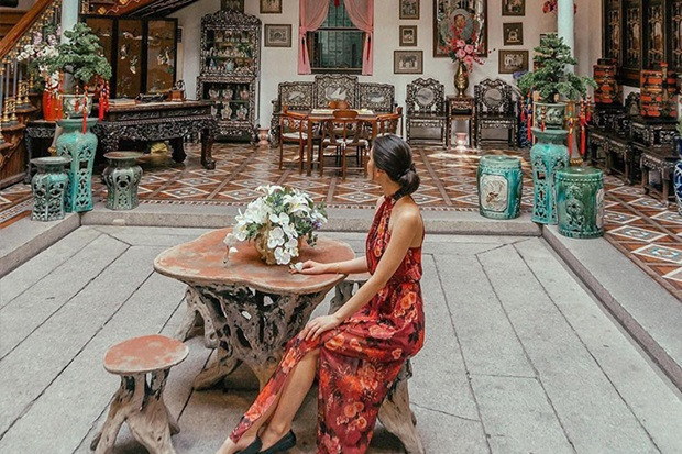 Hóa thân thành quý cô sang chảnh trong không gian bảo tàng Penang Peranakan