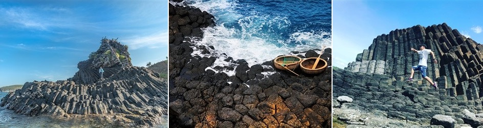 Kinh Nghiệm Du Lịch Phú Yên 3 Ngày 2 Đêm: Lịch Trình Khám Phá Xứ Hoa Vàng 8 Ghềnh Đá Đĩa, kiệt tác đá basalt hình lăng trụ