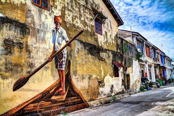 Cẩm Nang Du Lịch Malaysia: Khám Phá 14 Điểm Đến Tuyệt Đẹp & 11 Món Ăn Đặc Sắc 2 Những bức tranh nghệ thuật đường phố độc đáo ở Penang