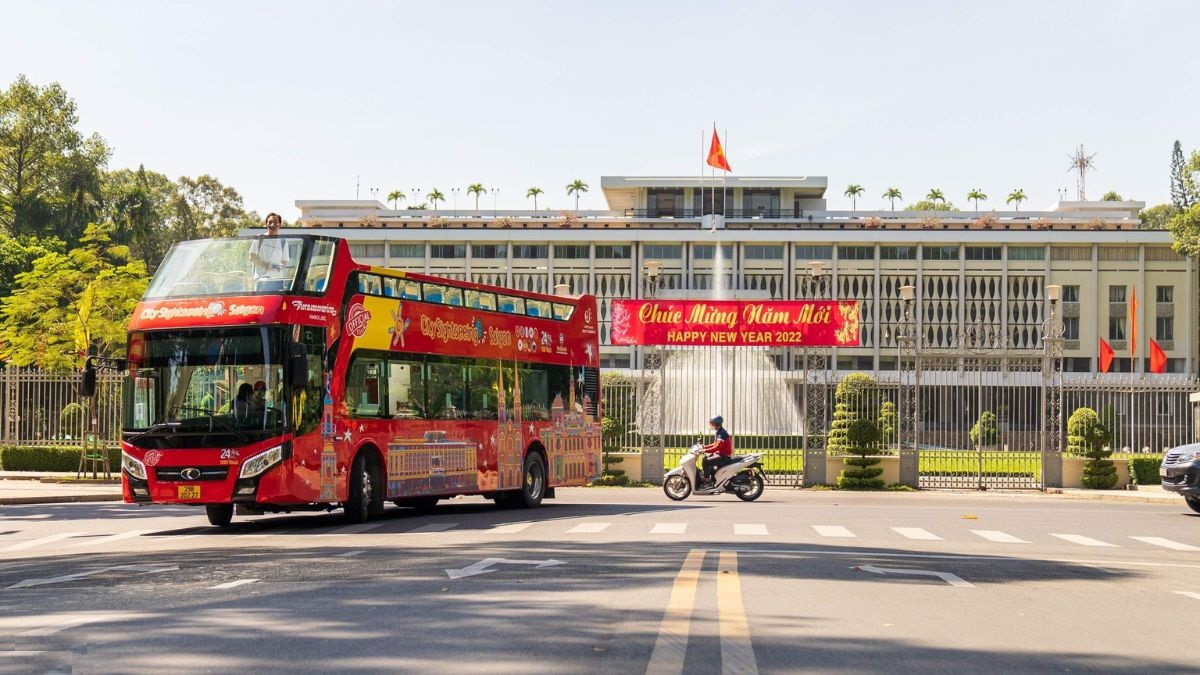 Xe bus 2 tầng Sài Gòn tuyến tham quan thành phố