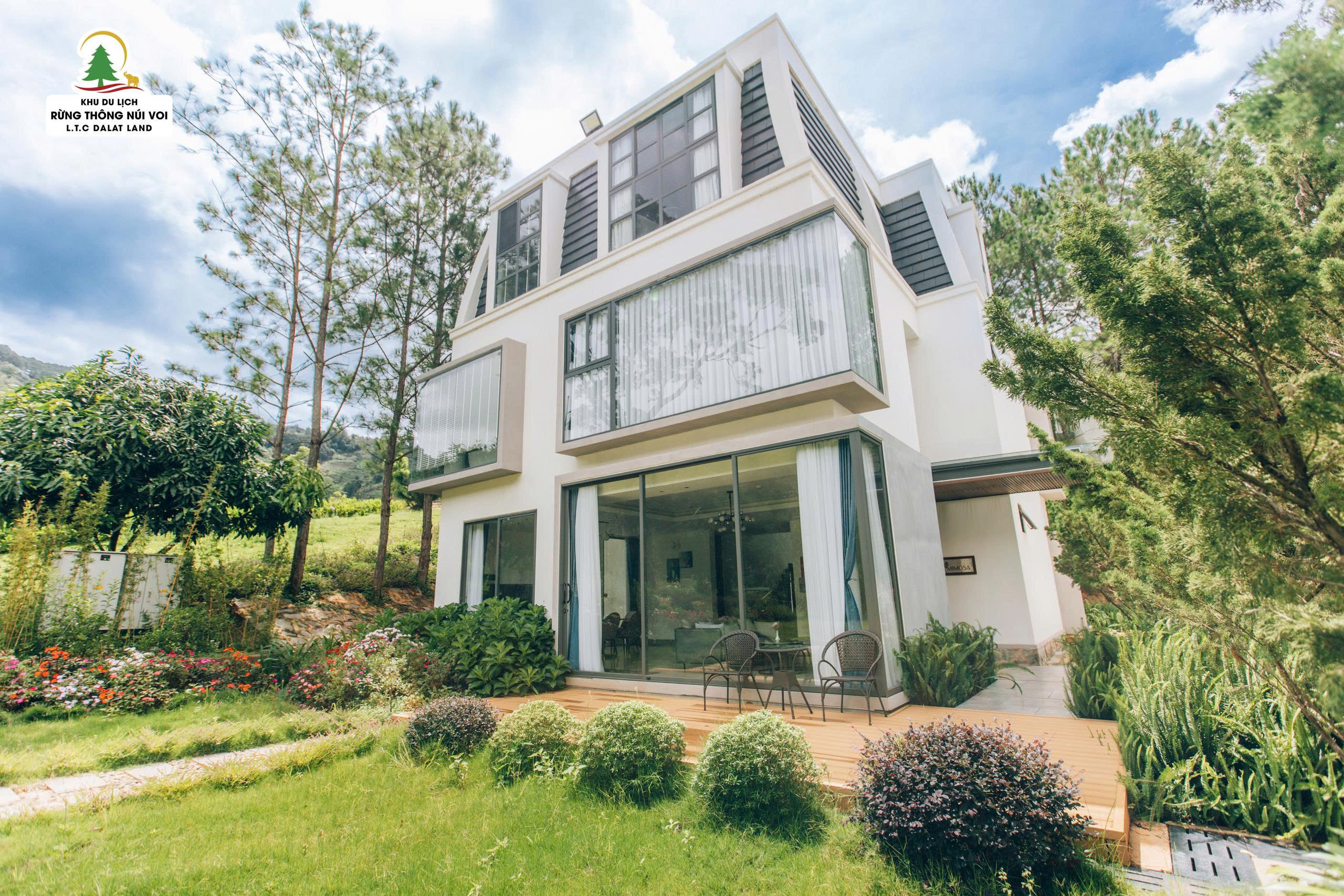 Không gian Glamping sang trọng dưới tán rừng thông đêm