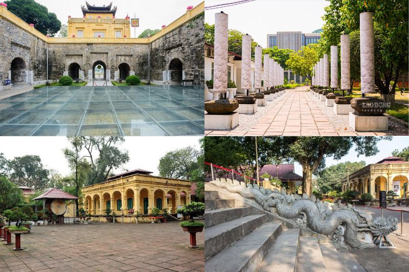 Khung cảnh bên trong khu di tích Hoàng Thành Thăng Long