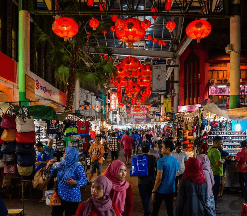Khám phá khu chợ đêm nhộn nhịp Petaling Street (Phố Trung Hoa)