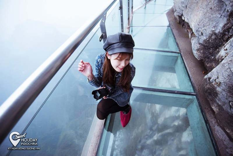 Cẩm Nang Du Lịch Trương Gia Giới (2025): Khám Phá Kỳ Quan "Pandora Trên Trái Đất" 9 Du khách đi trên Sạn Đạo Kính bên vách núi Thiên Môn Sơn