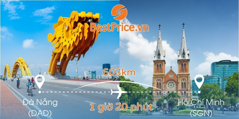 Đặt vé máy bay Đà Nẵng đi Hồ Chí Minh