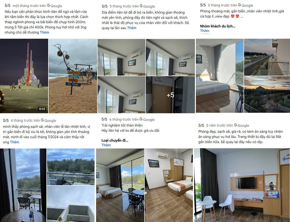 Top 8 Khách sạn Tuy Hòa Lý tưởng cho hành trình khám phá Phú Yên 9 Các đánh giá của khách hàng về Spotlight Phú Yên trên giao diện Google Maps