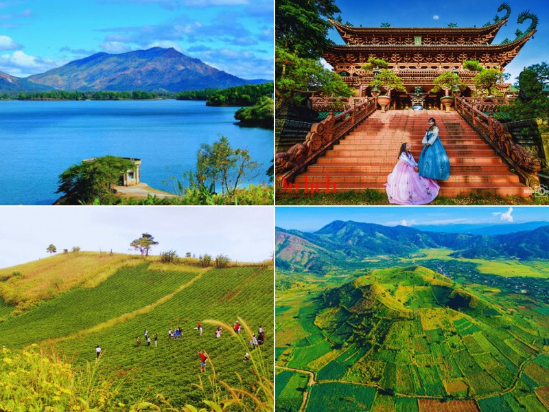 Các địa điểm tham quan nổi bật trong lịch trình ngày 1 tour Hồ Chí Minh Măng Đen