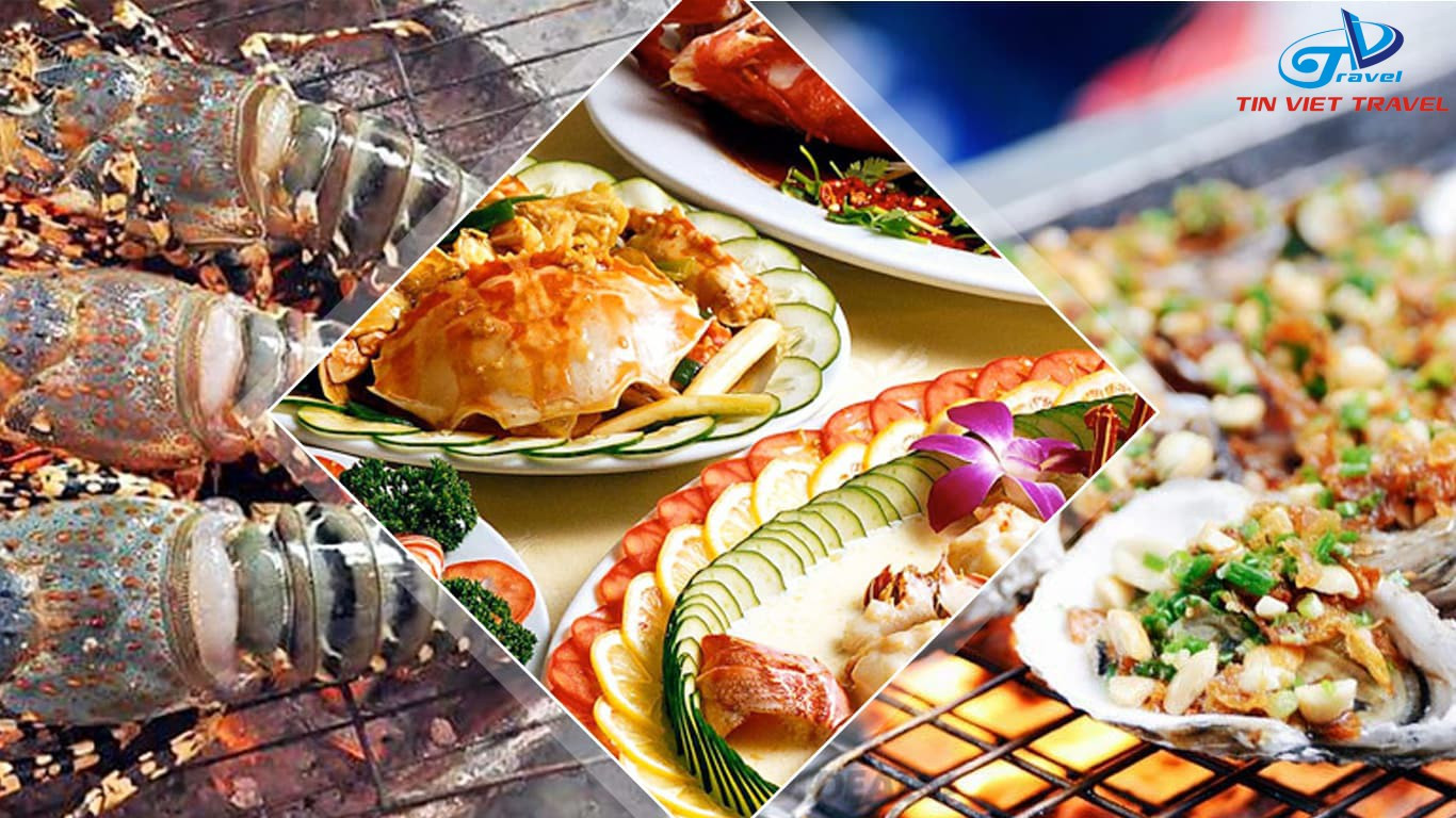 Đĩa hải sản tươi ngon, hấp dẫn được chế biến từ các loại ốc và ghẹ