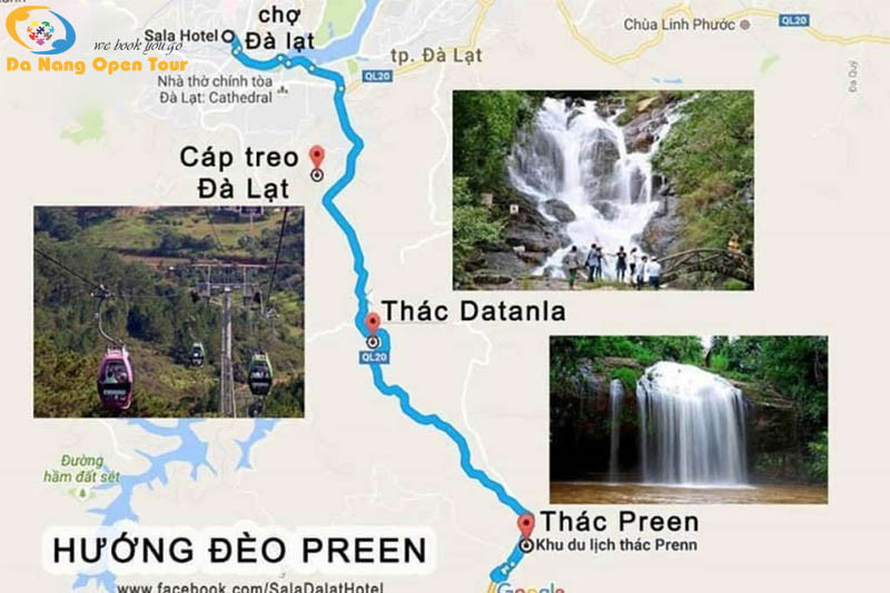 Hướng dẫn cách di chuyển đến thác Datanla