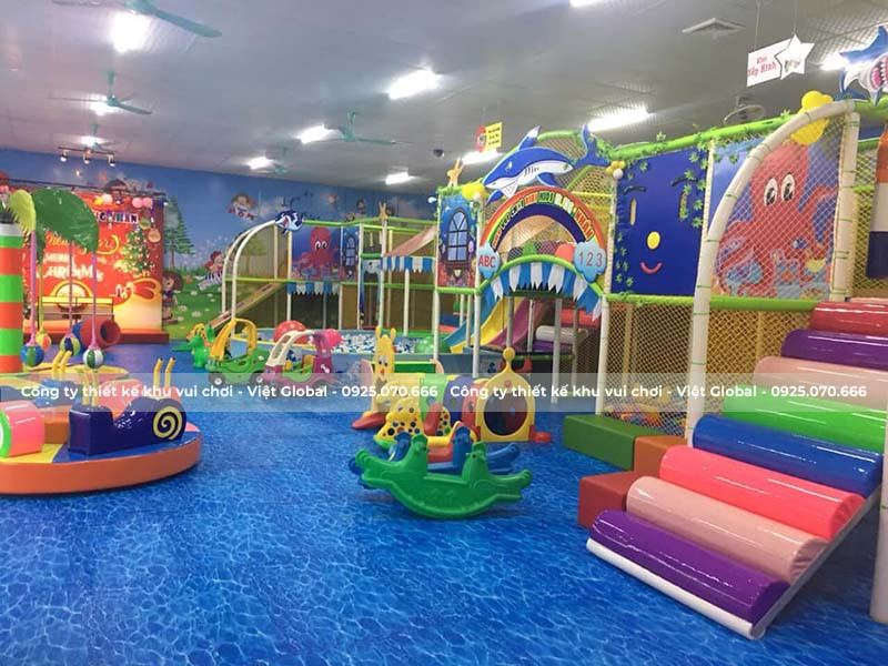 Khu vui chơi BiBi Kids với không gian sạch đẹp và nhiều trò chơi hấp dẫn
