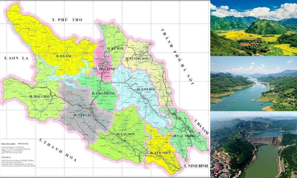 Bản đồ hành chính Tỉnh Hòa Bình