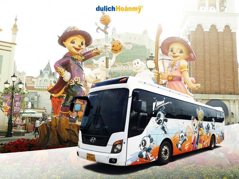 Du khách lựa chọn phương tiện di chuyển đến Everland Hàn Quốc