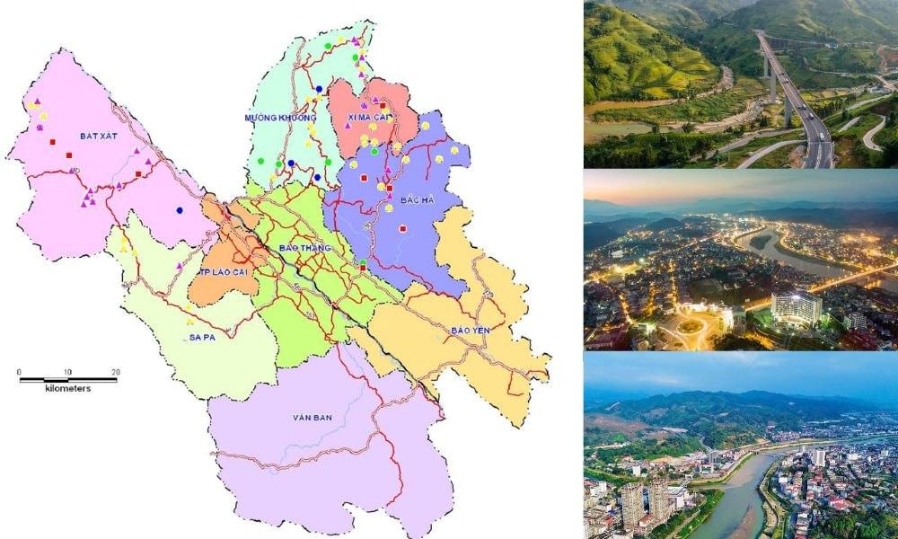 Bản đồ hành chính Tỉnh Lào Cai