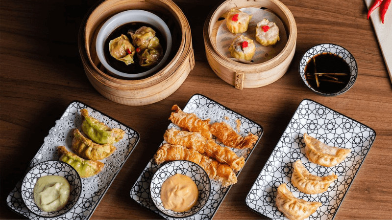 Trường phái ẩm thực Quảng Đông nổi tiếng với các món dimsum hấp dẫn