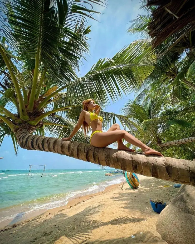 Bãi Bàng thơ mộng với hàng trăm cây dừa đổ bóng xuống biển