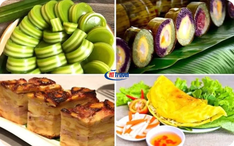 Khám Phá Khu Du Lịch Mỹ Phước Thành: "Miền Tây Thu Nhỏ" Đầy Thơ Mộng Ở Đồng Tháp 3 Các loại bánh dân gian miền Tây được bày bán tại Khu Du Lịch Mỹ Phước Thành