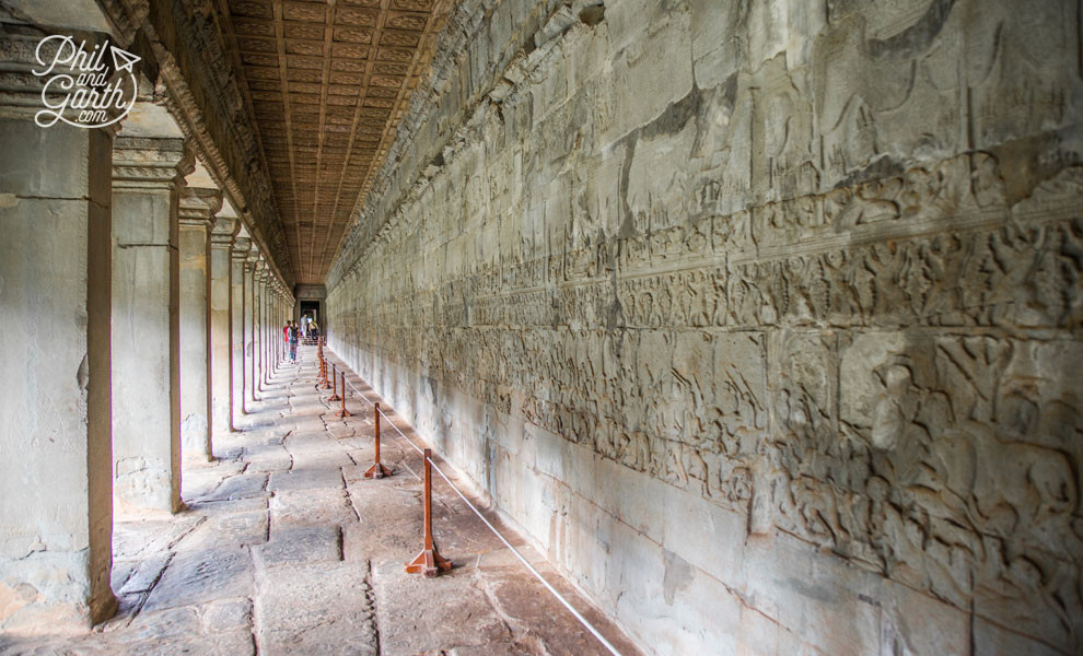 Cẩm Nang Khám Phá Angkor 3 Ngày: Hành Trình Đến Di Sản Thế Giới Huyền Bí 3 Những phù điêu tuyệt đẹp trên tường đền Angkor Wat
