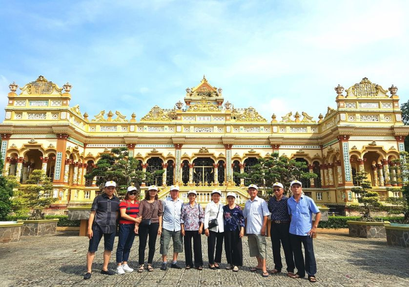 Chùa Vĩnh Tràng cổ kính với kiến trúc độc đáo tại Tiền Giang