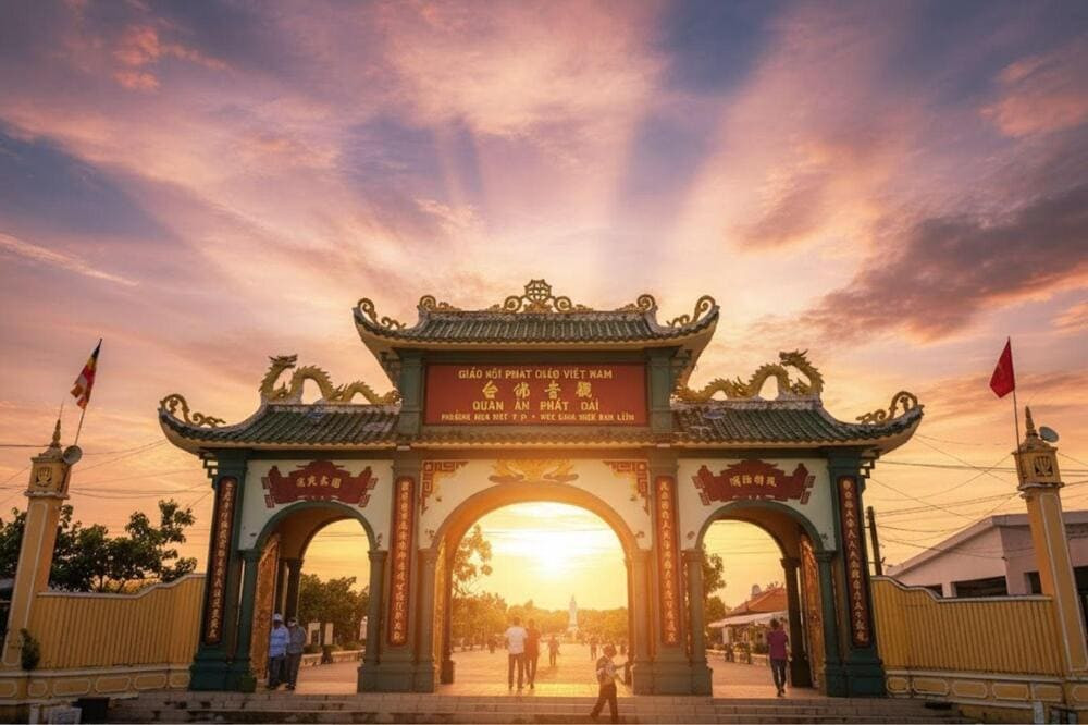 Cổng Tam Quan với kiến trúc chạm trổ tinh xảo