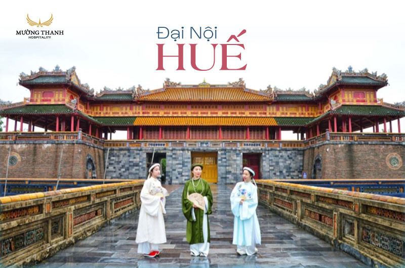 Cổng Ngọ Môn tráng lệ tại Đại Nội Huế, biểu tượng của kiến trúc cung đình triều Nguyễn