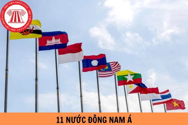 Bản đồ 11 quốc gia Đông Nam Á