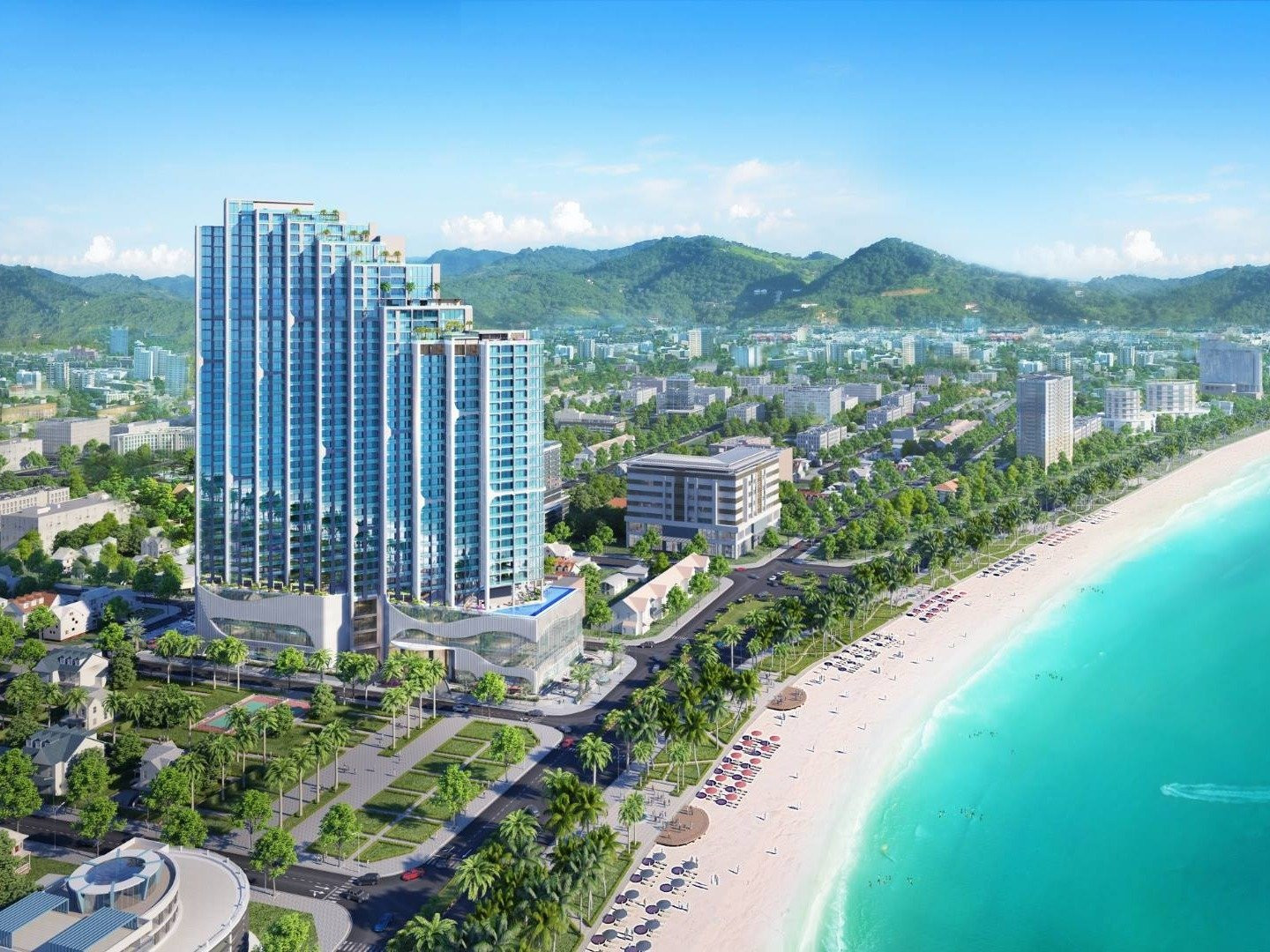 IHG Khai Trương Voco Scenia Bay Nha Trang: Điểm Nhấn Mới Cho Du Lịch Biển Việt 2 Thiết kế kiến trúc bên ngoài của khách sạn voco Scenia Bay Nha Trang