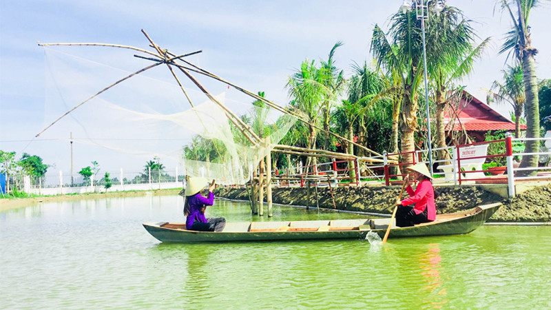 Khung cảnh yên bình tại Khu du lịch Trường An, Vĩnh Long