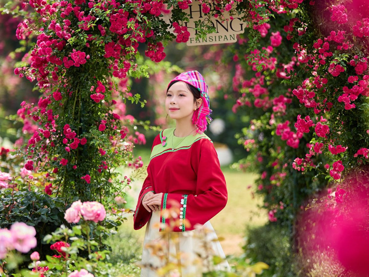 Tổng quan quần thể Sun World Fansipan Legend nhìn từ trên cao, bao quanh bởi núi rừng hùng vĩ