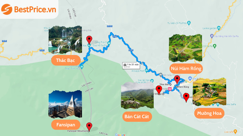 Bản đồ du lịch Sapa