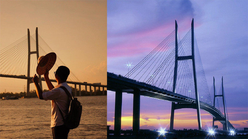 Cầu Mỹ Thuận bắc qua sông Tiền, biểu tượng của Vĩnh Long