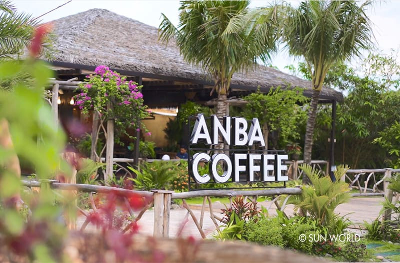 An Ba Coffee có khung cảnh rất nên thơ và gần gũi thiên nhiên